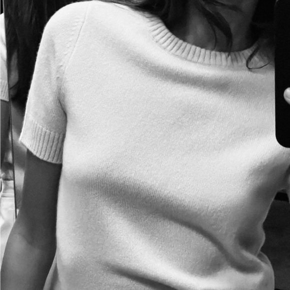 Zara 100% wool knit short sleeve sweater - Picture 7 of 8